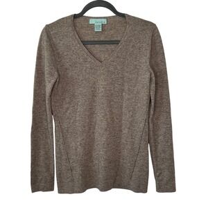 Celeste 100% Cashmere V-Neck Sweater Women's Size Small Long Sleeve Knit